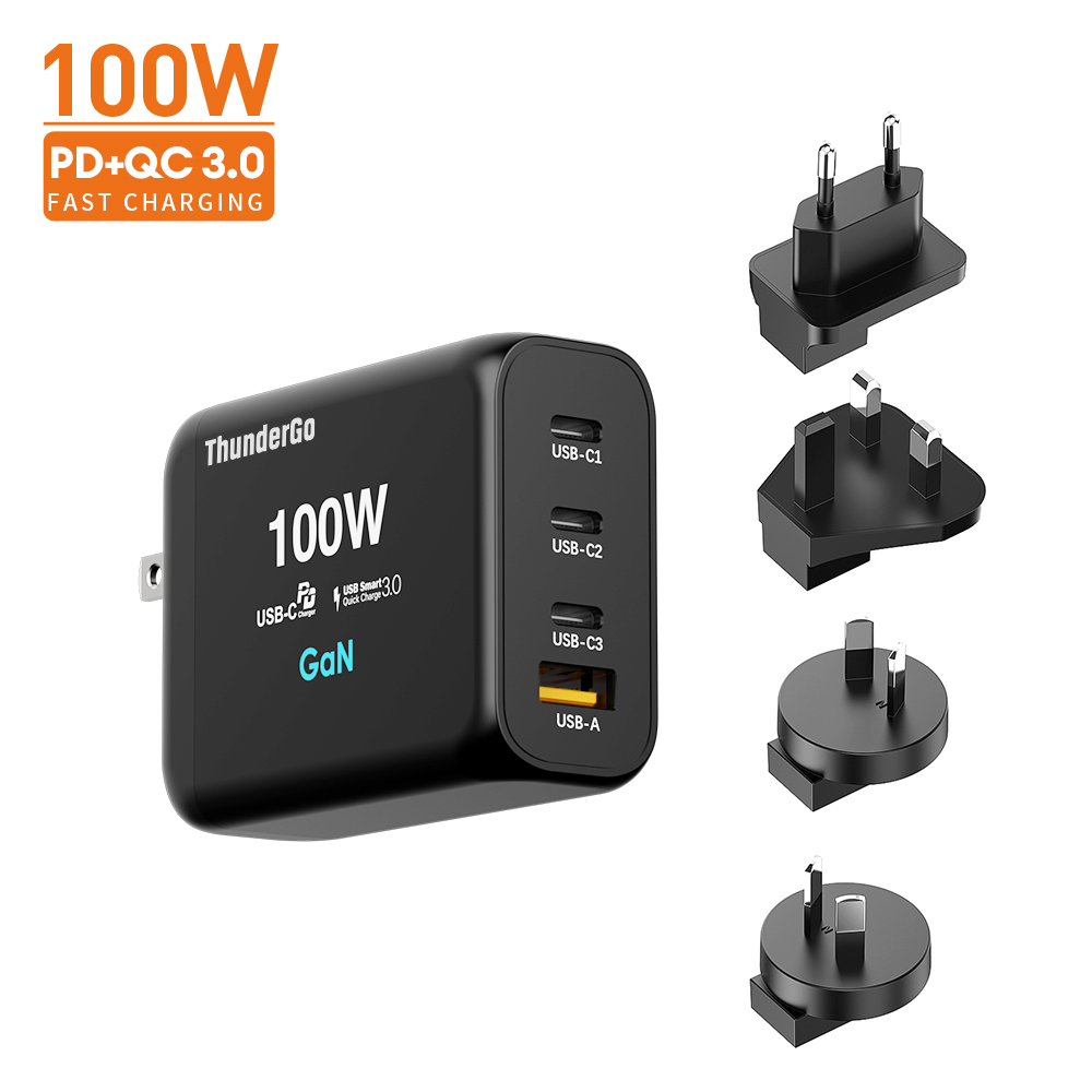 ThunderGo Amazon's best-selling wall charger phone 100W 65W port C Pd Qc3.0 phone adapter charger