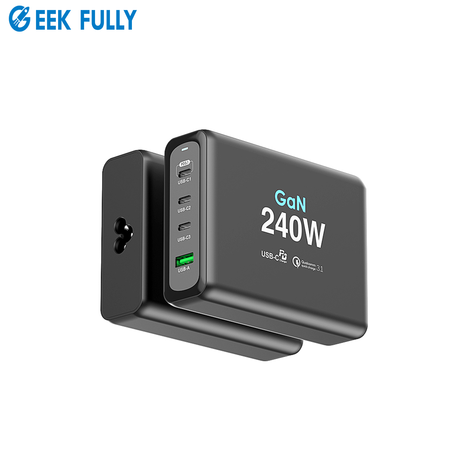 Vina New Tech Gan PD100W 超级快速充电器 Type C 桌面适配器