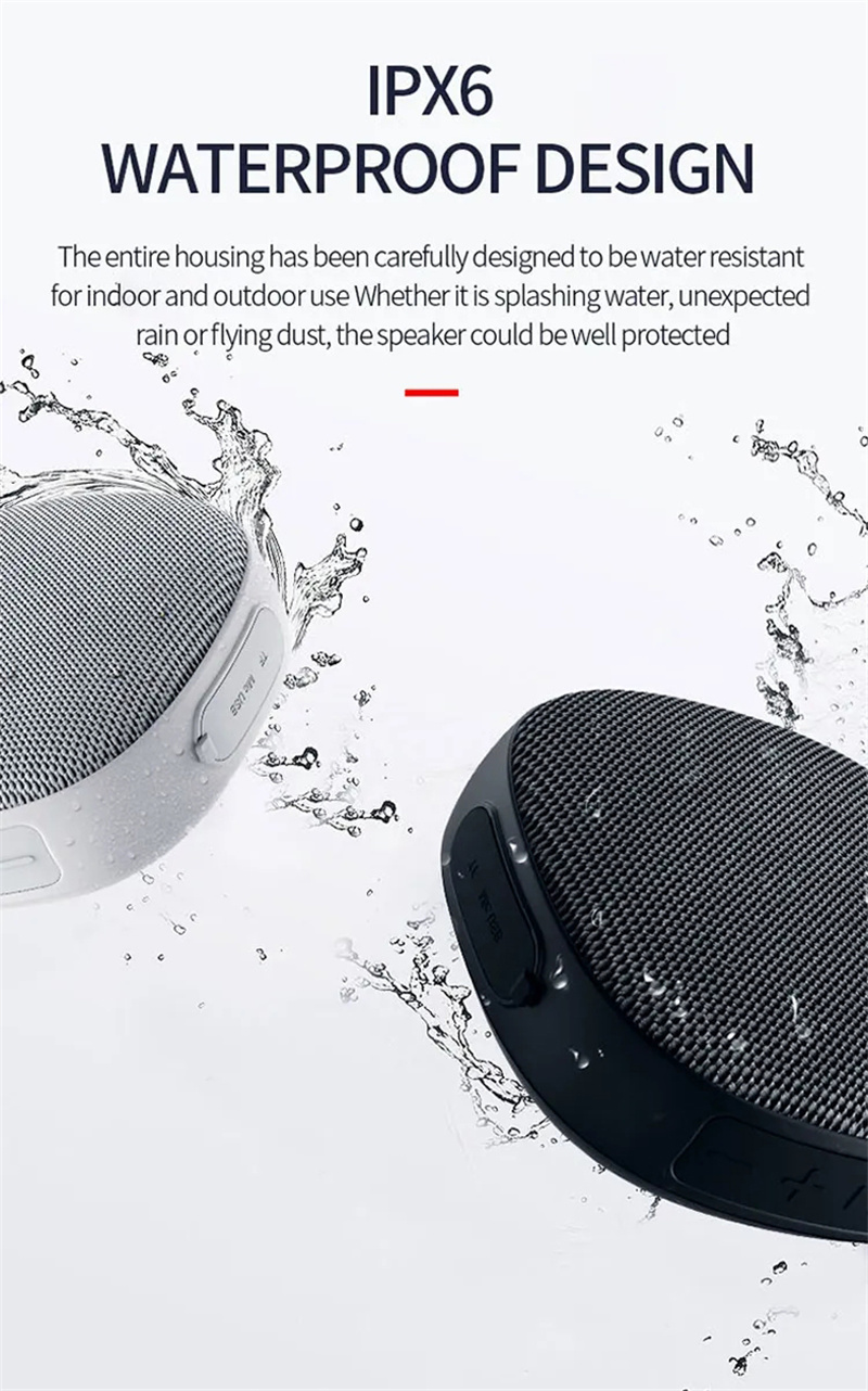 Wireless Bluetooth Speaker Custom logo Waterproof Mini Smart Stereo Lightweight Card Magnetic Absorption Portable Speaker