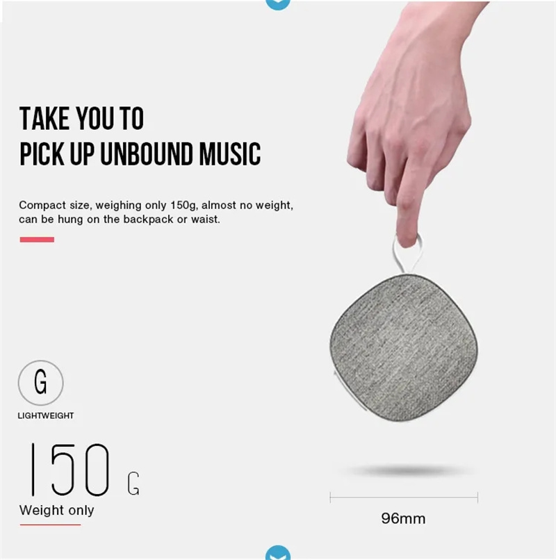 Wireless Bluetooth Speaker Custom logo Waterproof Mini Smart Stereo Lightweight Card Magnetic Absorption Portable Speaker