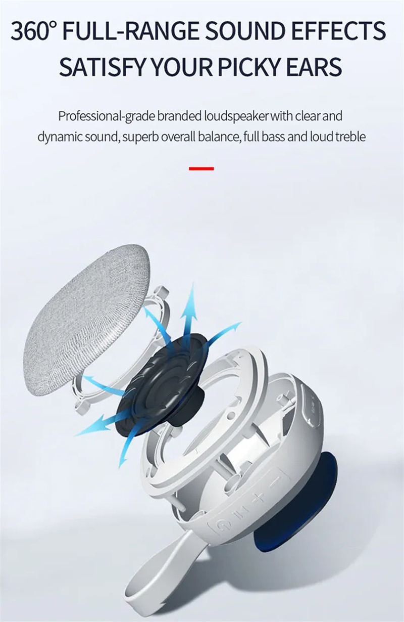 Wireless Bluetooth Speaker Custom logo Waterproof Mini Smart Stereo Lightweight Card Magnetic Absorption Portable Speaker