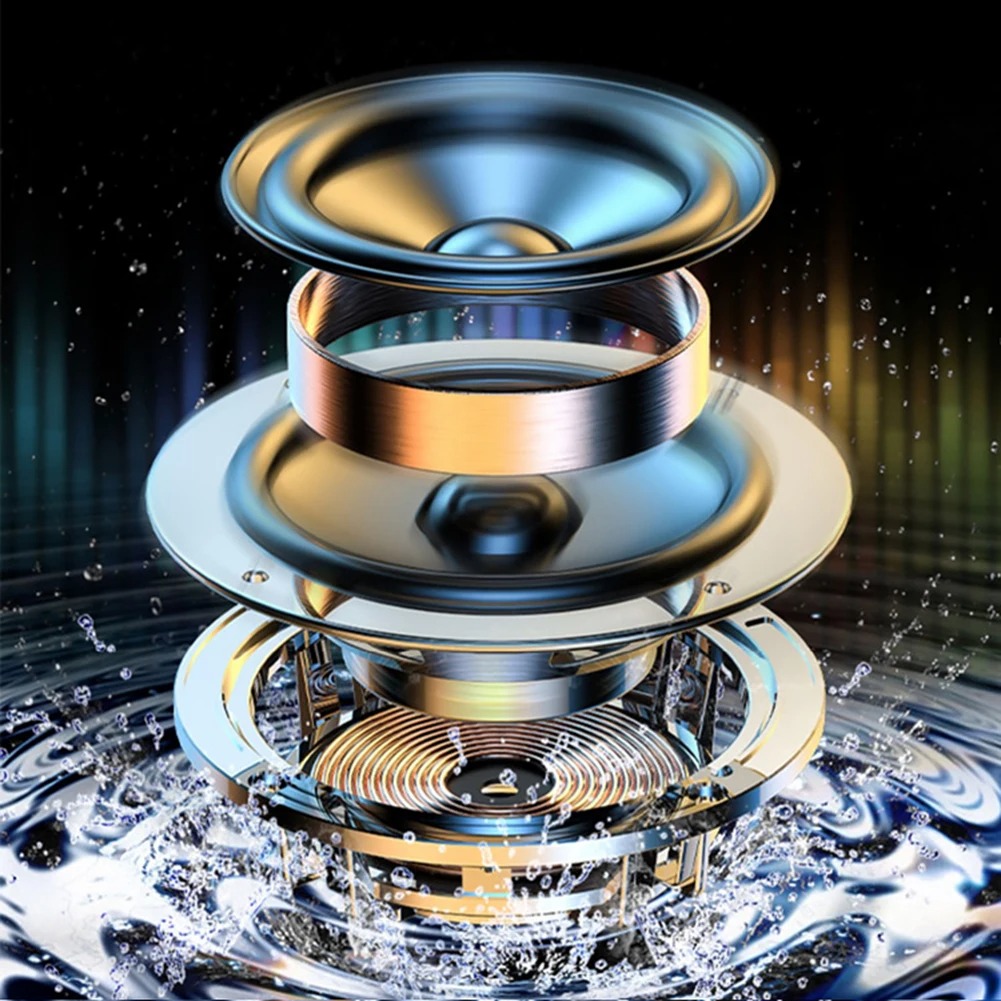 Bluetooth-Compatible Wireless Lighting Speaker with Colorful Light Smart Jellyfish Speaker Subwoofer for Bedroom Decoration