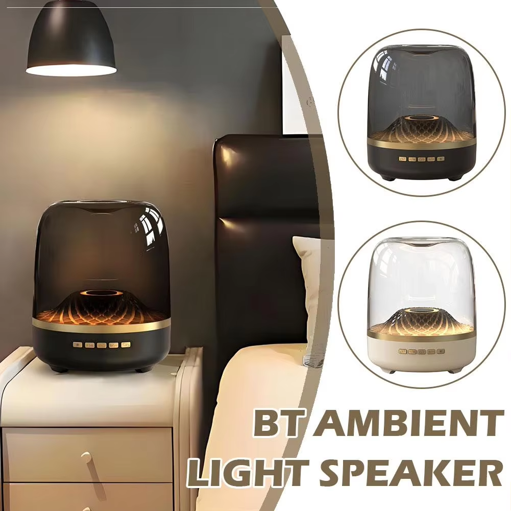 Supper BASS Wireless Bluetooth Speaker RGB Light Outdoor Sound Box Card-Inserting Voice Broadcast Mini Smart Speaker