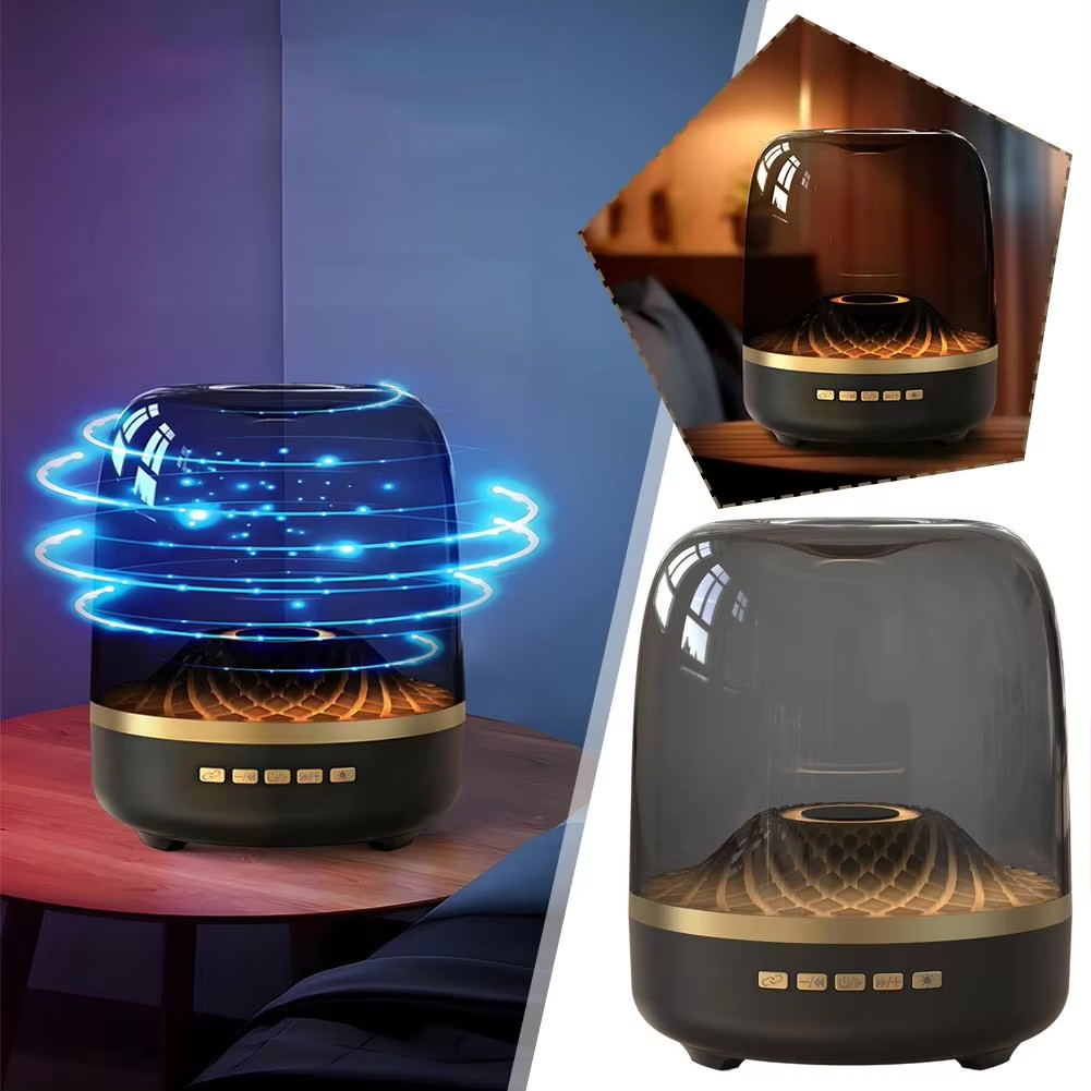 Supper BASS Wireless Bluetooth Speaker RGB Light Outdoor Sound Box Card-Inserting Voice Broadcast Mini Smart Speaker