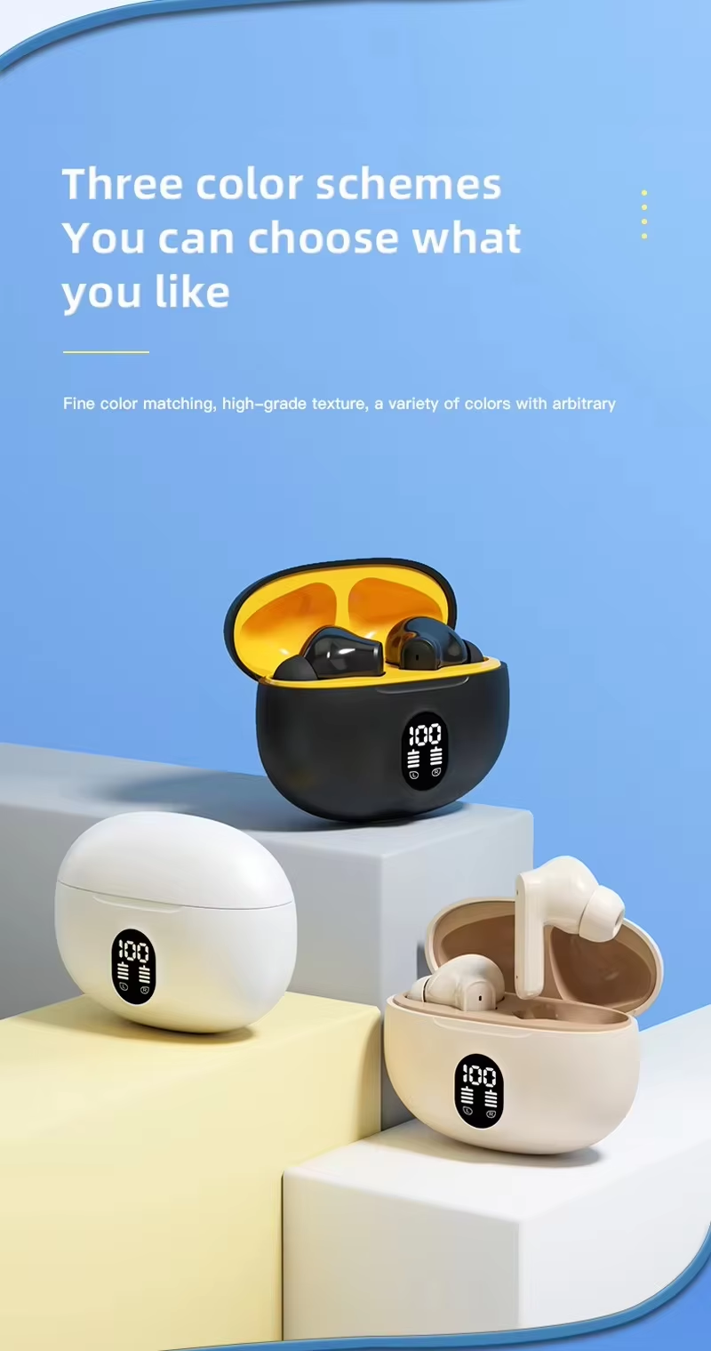 Gaming TWS Wireless Earphones 895B ANC ENC Noise Reduction Earbuds Dual Pairing TWS Earphones Unique Earphone Earbuds
