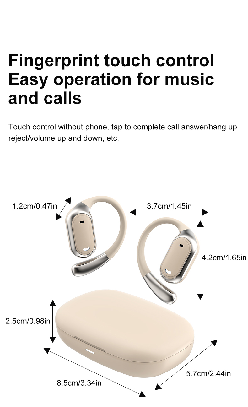 Padrise YW22 Active Noise Cancelling TWS Earbuds High Quality Wireless In-Ear Headphones with After-sales Service