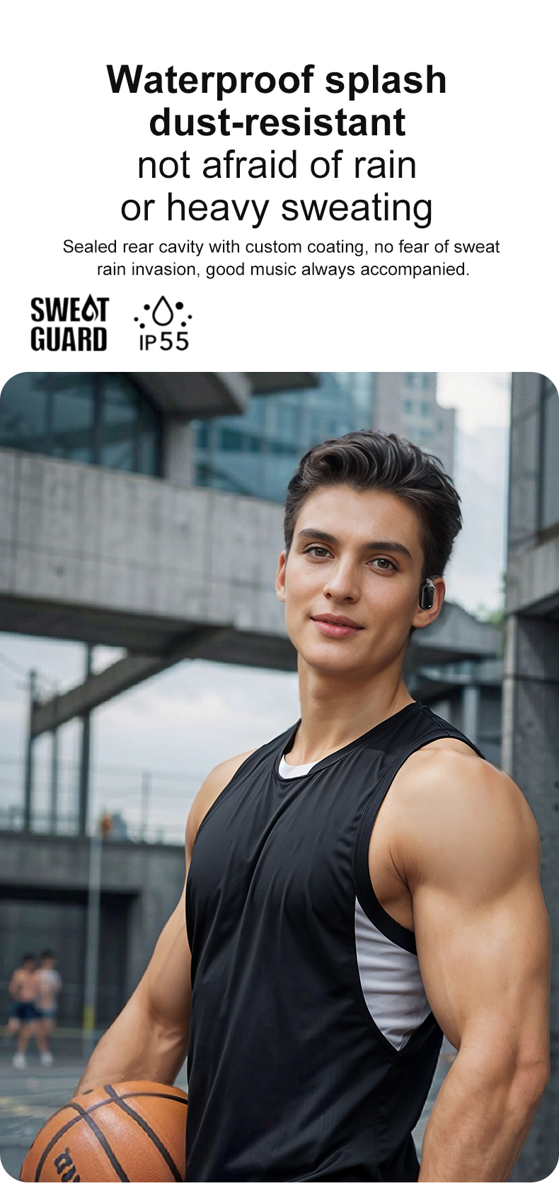 Padrise YW22 Active Noise Cancelling TWS Earbuds High Quality Wireless In-Ear Headphones with After-sales Service